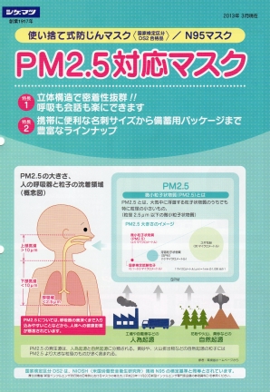 PM2.5対応マスク